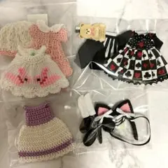 オビツ11 他ドール用 ディラー様作製　ワンピース　帽子　カチューシャ　小物