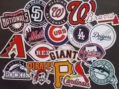 MLB 野球 メジャーリーグ 防水ステッカー ロゴ ベースボール チーム A