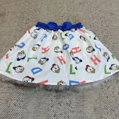 しまむら　ドナルドダック プリントスカート 110