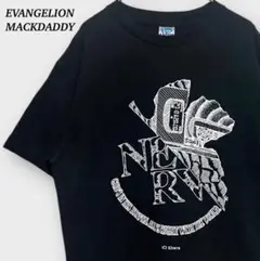 エヴァンゲリオン x MACKDADDY ネルフ コラージュ Tシャツ ブラック