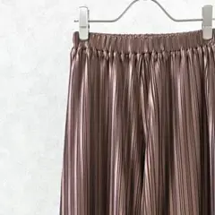 ワイドパンツ イージーパンツ プリーツ ハイウエスト ウエストゴム シンプル