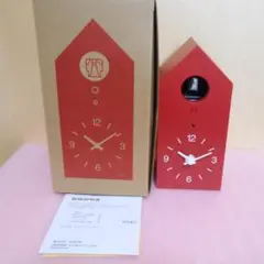 無印良品　鳩時計 小 限定色レンガ色－３