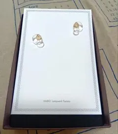 HARIO Lampwork Factory ピアス　ハモン