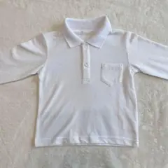 美品95＊ポロシャツ長袖ロングTシャツトップス七五三お出かけ着おしゃれ着スーツ