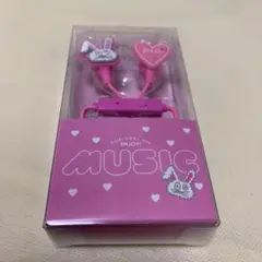 マイク付きイヤホン　ウサギ　イヤホン　音楽