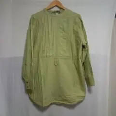 Hunchハンチ　ブラウス　バックリボン　ミントグリーン　チュニック