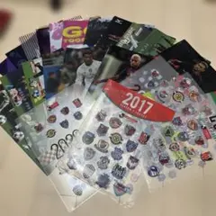 サッカー　ファイル　クリアファイル　国内サッカー　海外サッカー　22枚セット売り