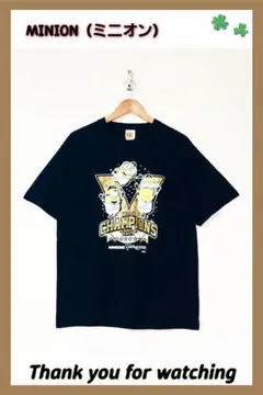 〖新品タグ付〗Tシャツ ミニオン×ソフトバンクホークス』日本一記念コラボ