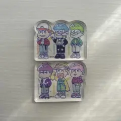 おそ松さんレトロポップアクリルブロック2枚セット