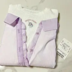 新品 mezzo piano ドッキングTシャツ 140 ユニコーン パープル