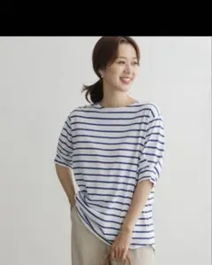 URBAN RESEARCH DOORS タックスリーブボーダープルオーバー