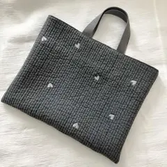 レッスンバッグ(ダークグレーハート)