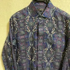 u21 ラグジュアリーペイズリー柄シャツ