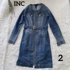 INTERNATIONAL CONCEPTS ジップアップ デニムワンピース M