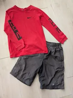 Nike Dri-FIT 長袖カットソーとハーフパンツセット