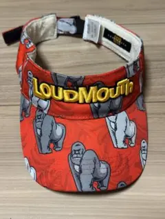 LoudMouth ゴリラ柄 バイザー オレンジ