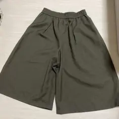 mimi roger ガウチョパンツ　7分丈　ポケットあり　ウエストゴム