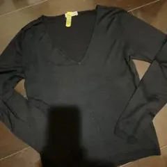 CRUCIANI黒カシミヤシルクニット