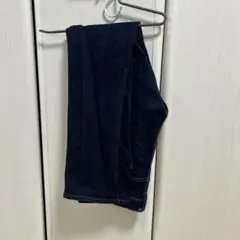 無印良品　デニムリラックススリム　股下７６ｃｍ　３０（７６ｃｍ）ダークネイビー