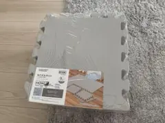 新品　極厚2㎝ 抗菌防臭Nパズルマット 9枚 ふち付き　グレー