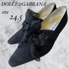 DOLCEu0026GABBANA ドルチェ&ガッバーナ パンプス ローヒール リボン