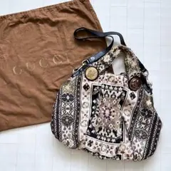希少品★ GUCCI グッチ 2008AW ゴブラン織りクレストバッグ 2WAY