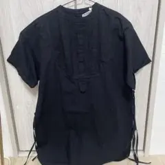 Mサイズ ブラック チュニック 綿100%