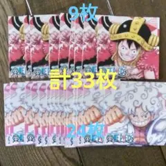 2種33枚 ONE PIECE ワンピース ナツコミ 2025 ツインステッカー