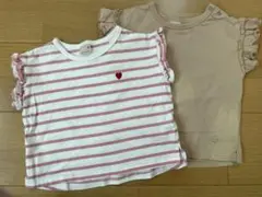 プティマイン　Tシャツ　2枚セット　80 汚れあり