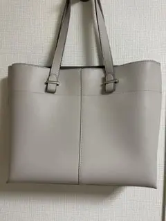 グレー ビジネスバッグ 合成皮革