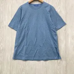 【夏物セール中！/美品】 COTTON BLUE 半袖カットソー L ブルー系