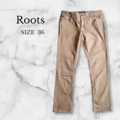 Roots ストレートデニムパンツ シンプル カジュアル メンズ 着回し抜群L