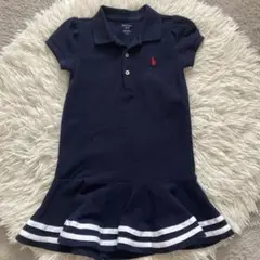 美品　ラルフローレン　ポロシャツワンピース90