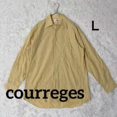 クレージュ courregesイエロー 長袖シャツ Lサイズ