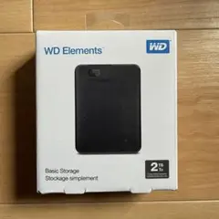 WD ポータブルHDD 2TB USB3.0 ブラック WD Elements
