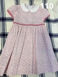 美品familiar 花柄 ワンピース 110サイズ