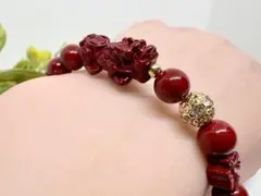 《26》デザインブレス 辰砂(シナバー) 貔貅 ヒキュウ