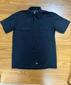【24時間以内発送】Dickies 半袖ワークシャツ 黒 Mサイズ