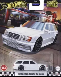 未開封　ホットウィール　メルセデス・ベンツ　E36　AMG　白色