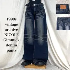 90s vintage archive NICOLE Gimmick denim