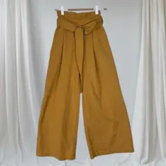 ジャーミネーション ワイドパンツ S ベルト付 きれいめ カジュアル 通勤コーデ