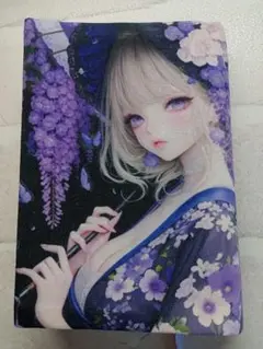 ブックカバー　藤B
