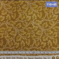 David Textilesリーフベリーベージュ茶ブラウン