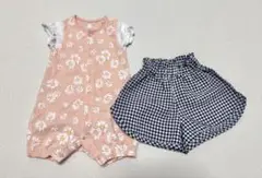 【美品】西松屋 カバーオール・ショートパンツセット