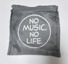TOWER RECORDS エコバッグ NO MUSIC NO LIFE グレー