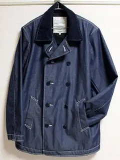 ほぼ未使用AVIREX アヴィレックス DENIM TYPE BLUE Pコート
