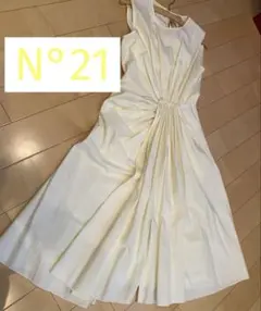 N° 21 ワンピース　40 レモンイエロー　綿100%
