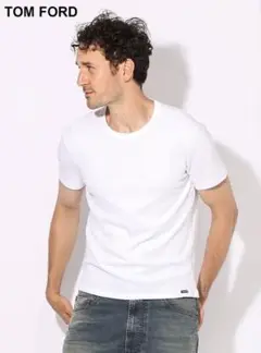 TOM FORD (トムフォード) ストレッチ コットン ベーシック Tシャツ