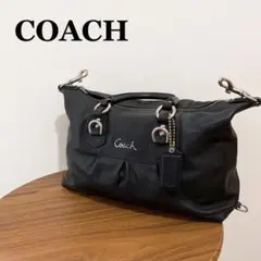 レア✨COACHコーチ ハンドバッグ/ショルダーバッグ ブラック/黒