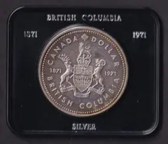 スーパートーン カナダ ブリティッシュコロンビア 銀貨 1971 SP65 JCC | ジャパンコインキャビネット / カナダ 1971年 1ドル 銀貨